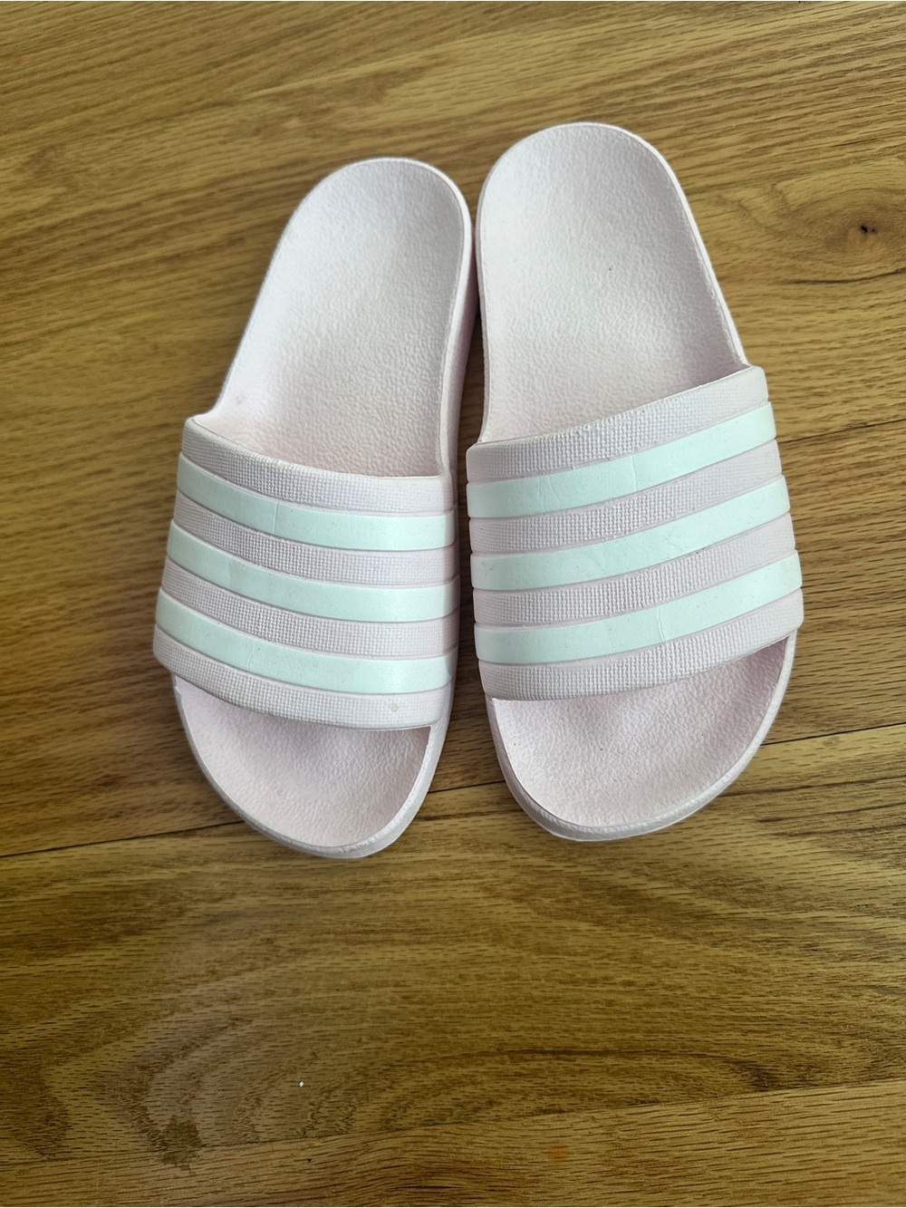 Adidas Adilette Comfort Slides Pink & White Women’s Sandals